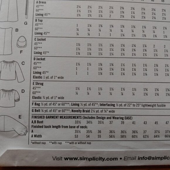 Dress Top Jacket Sewing Pattern 6-14 Shrug Belt Purse Bag Simplicity 3533 UNCUT - Picture 8 of 10